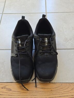 Men's Black Safety Footwear Steel Toed Work Shoes/sneakers Size 11w